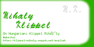 mihaly klippel business card